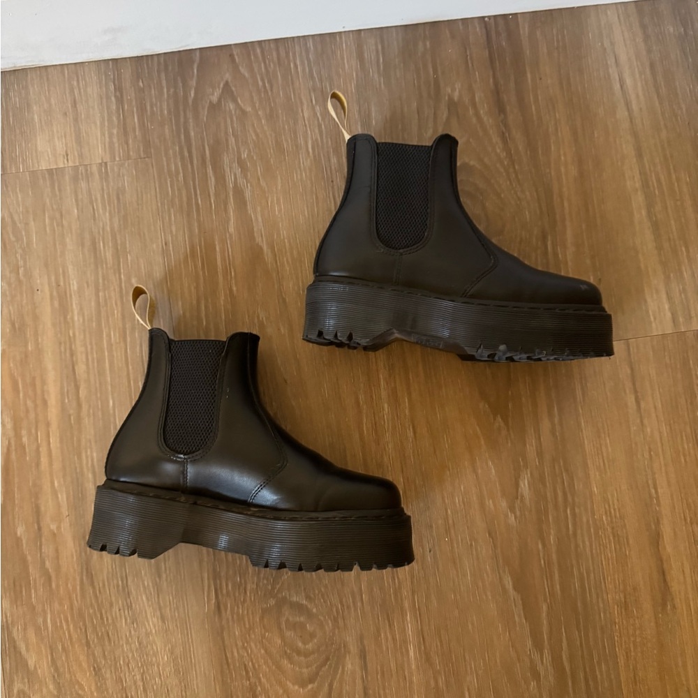 Dr. Martens Black Platform Ankle Boots - Picture 2 of 15